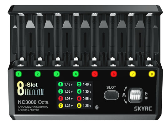 NC3000 Octa AA/AAA NiMH/NiCD Battery Charger & Analyzer