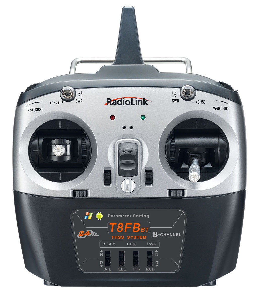 T8FB 8-Channels radio with Bluetooth  (Mode 1) with R8EF Receiver