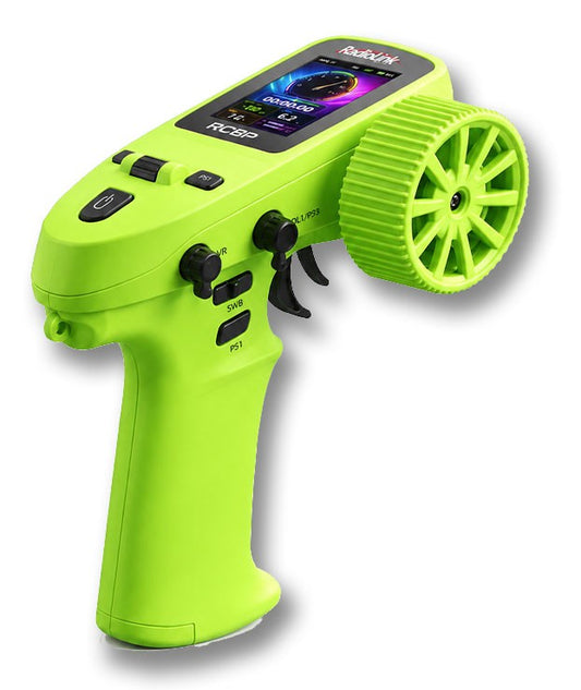 RC8P 8-Channels radio with R8FG gyro integr. Receiver - Neon Green