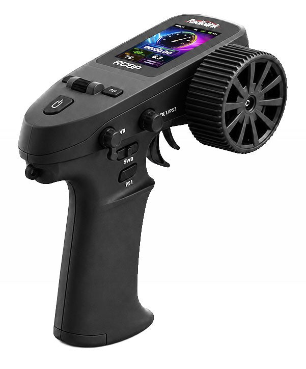 RC8P 8-Channels radio with R8FG gyro integr. Receiver - Piano Black