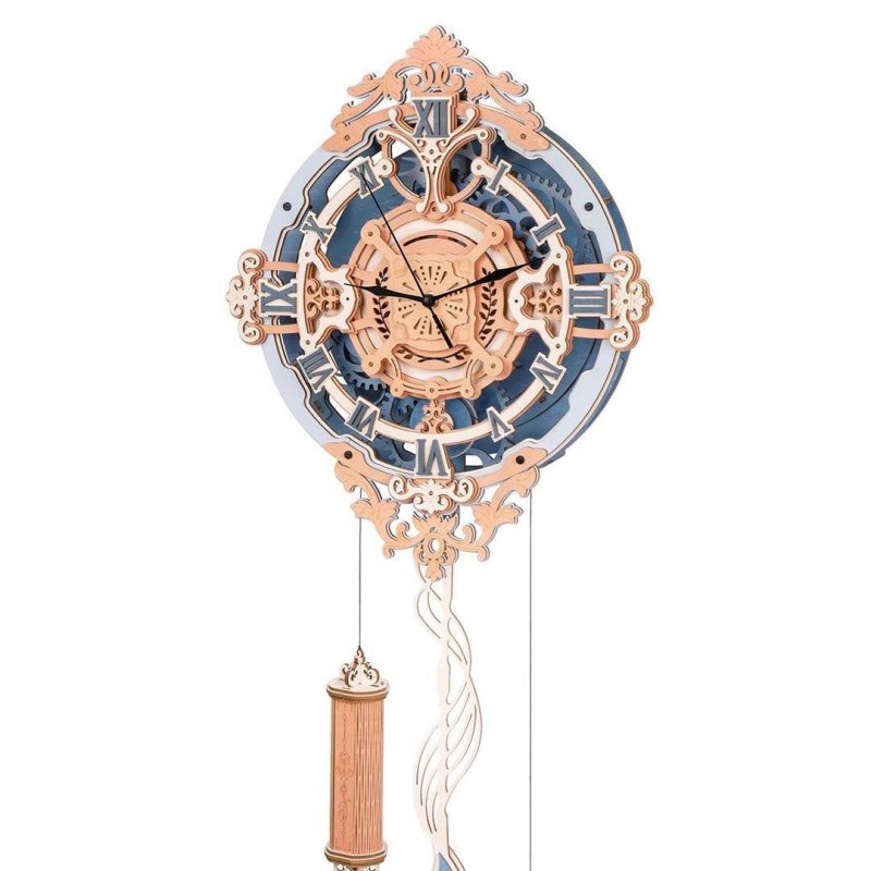 Romantische Wanduhr (Lasercut Holzbausatz)