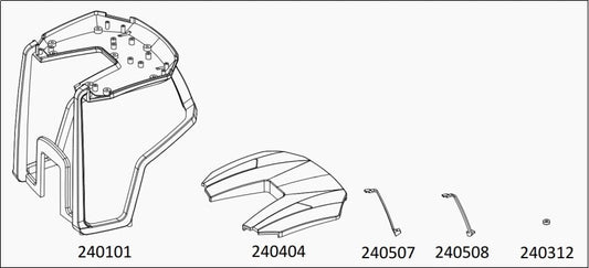 TL4 :  upper cab (white)