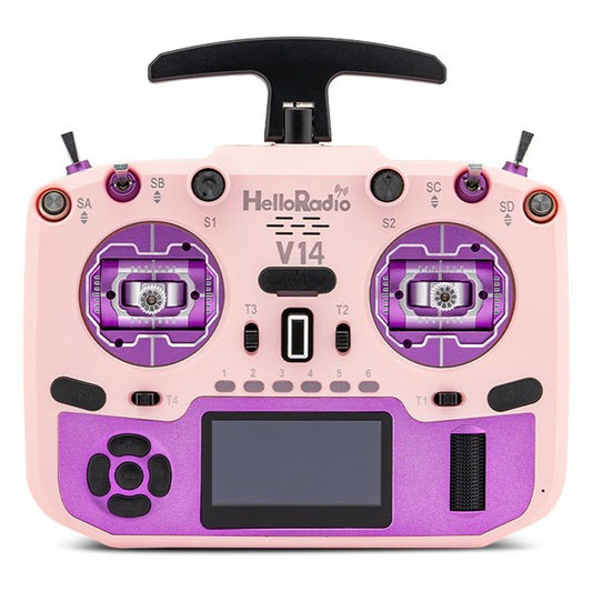 V14 MAX R9 OLED 2,4GHz ELRS LBT Radio (Multimode - M2) - Purple/Pink